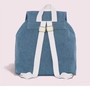 SCL NWT Denim Flap Backpack Stoney Clover Lane Denim Flap Backpack NWT SCL Bag  main image 4